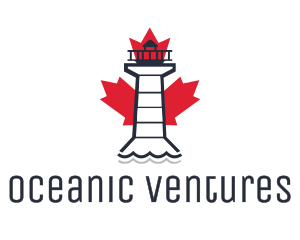 Maple Leaf Lighthouse logo design