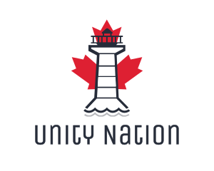 Maple Leaf Lighthouse logo design