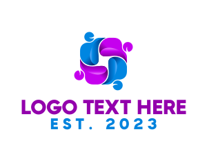 People - Social People Organization logo design