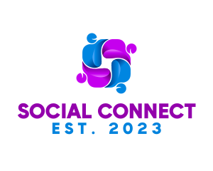 Social - Social People Organization logo design