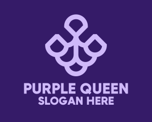 Purple Grape Fruit  logo design