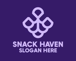 Purple Grape Fruit  logo design