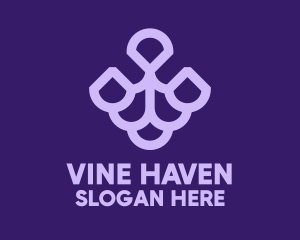 Purple Grape Fruit  logo design