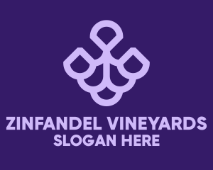 Purple Grape Fruit  logo design