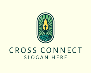 Cross - Christian Church Crucifix Cross logo design