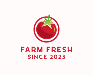 Fresh Tomato Fruit logo design