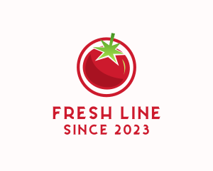 Fresh Tomato Fruit logo design