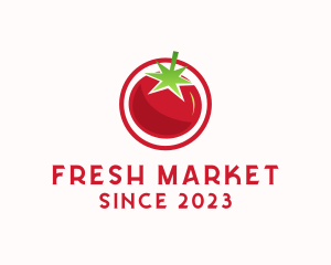 Fresh Tomato Fruit logo design