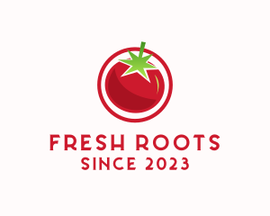 Fresh Tomato Fruit logo design