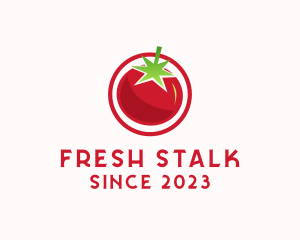 Fresh Tomato Fruit logo design