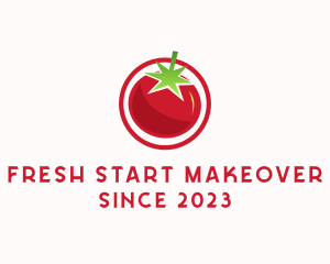 Fresh Tomato Fruit logo design