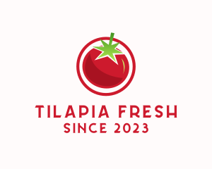 Fresh Tomato Fruit logo design