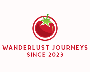 Farmers Market - Fresh Tomato Fruit logo design