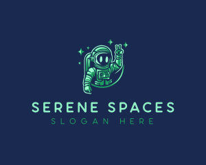 Outer Space Astronaut logo design