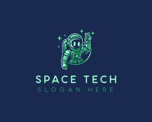 Outer Space Astronaut logo design