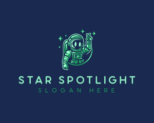 Outer Space Astronaut logo design