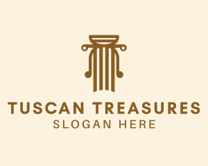 Tuscan - Finance Pillar Company logo design