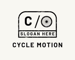Grunge Minimalist Cycling logo design
