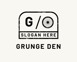 Grunge Minimalist Cycling logo design