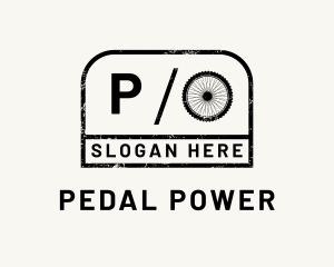 Pedal - Grunge Minimalist Cycling logo design