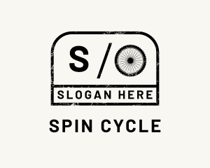 Grunge Minimalist Cycling logo design