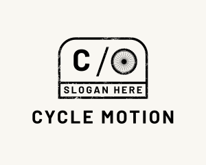 Grunge Minimalist Cycling logo design