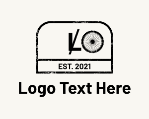 Pedal - Grunge Minimalist Cycling Letter logo design