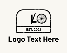 Cycling - Grunge Minimalist Cycling Letter logo design