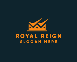 Reign - Check King Crown logo design