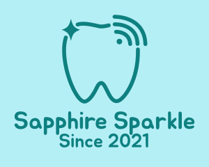 Sparkling Tooth Signal  logo design