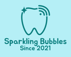 Sparkling - Sparkling Tooth Signal logo design