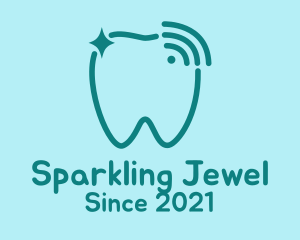 Sparkling Tooth Signal  logo design