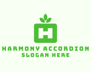 Nature Leaf Letter H logo design