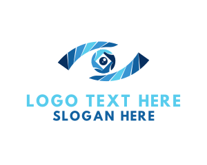 Vlogging - Security Eye Camera logo design