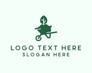 Lawn Care - Wheelbarrow Tree Landscaping logo design