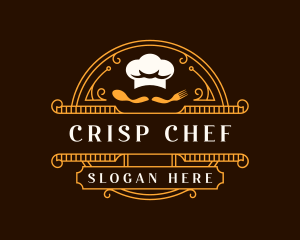 Chef Hat Spoon Fork logo design