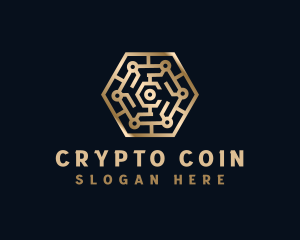 Cryptocurrency - Cryptocurrency Blockchain Technology logo design