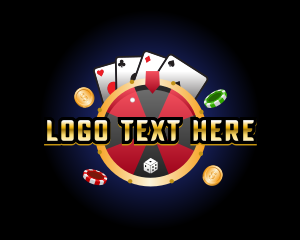 Gold - Casino Roulette Game logo design