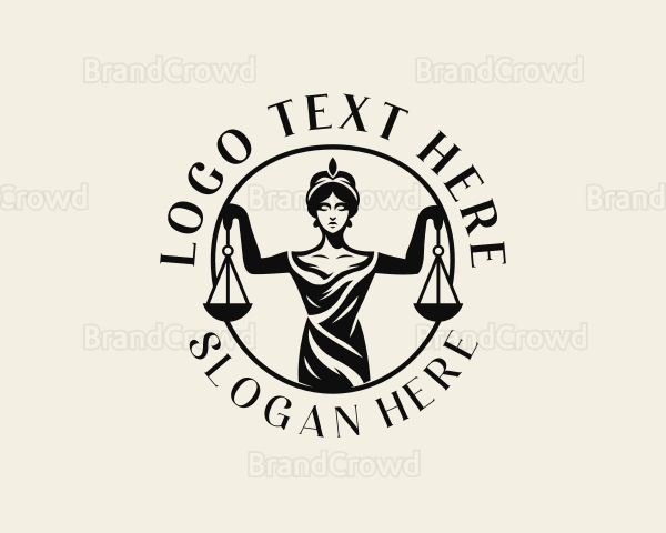 Paralegal Female Justice Logo