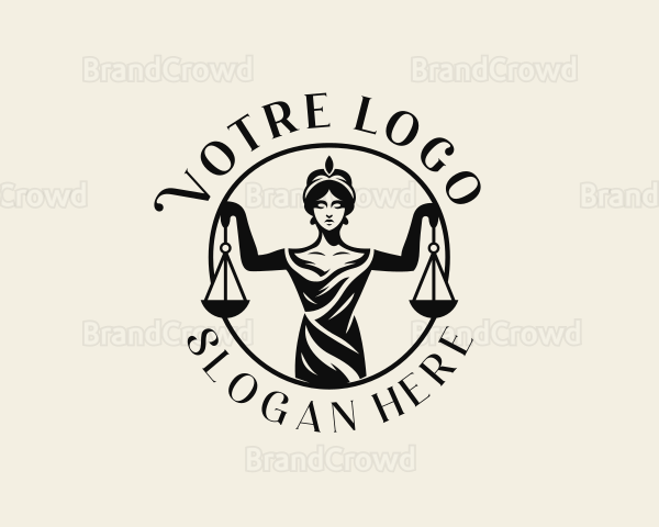 Paralegal Female Justice Logo