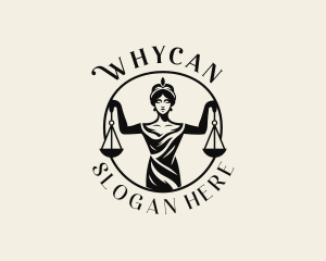 Paralegal - Paralegal Female Justice logo design