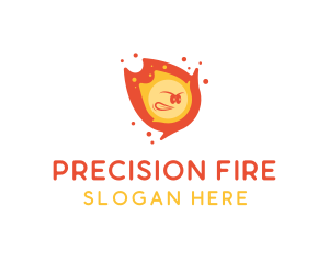 Fire Meteor Cartoon logo design