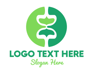 Minute - Green Mushroom Hourglass logo design