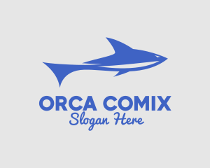 Blue Sea Shark Logo