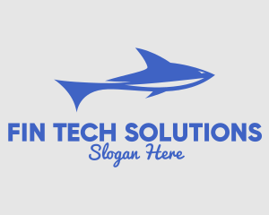 Blue Sea Shark logo design