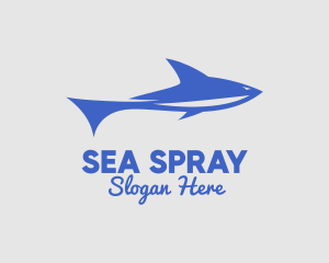 Blue Sea Shark logo design