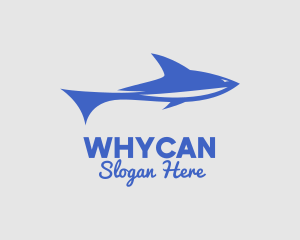 Aquarium - Blue Sea Shark logo design