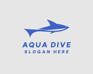 Blue Sea Shark logo design