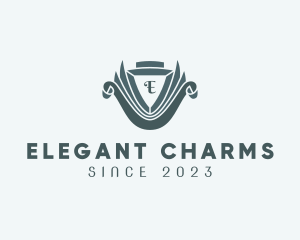 Elegant Hotel Shield logo design