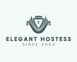 Elegant Hotel Shield logo design